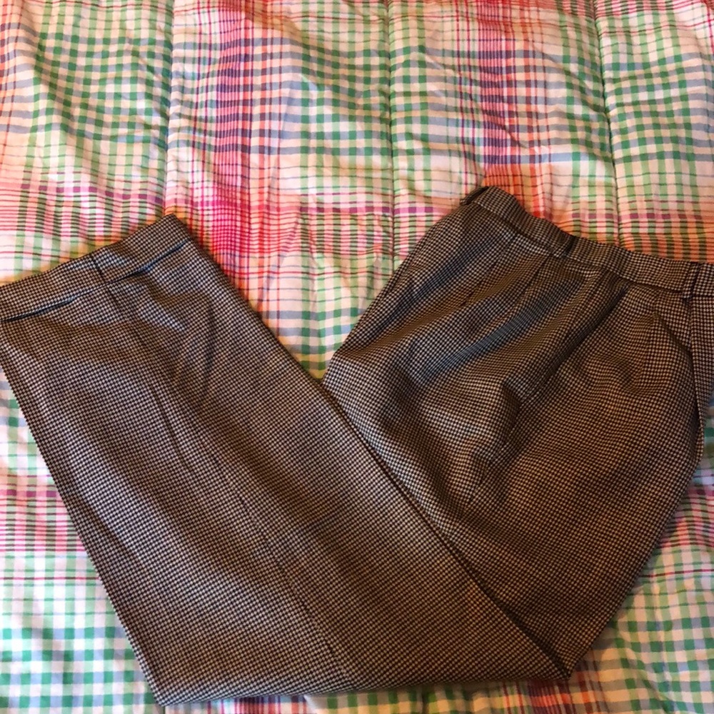 Black and white Talbots dress pants